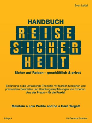 cover image of Handbuch Reisesicherheit